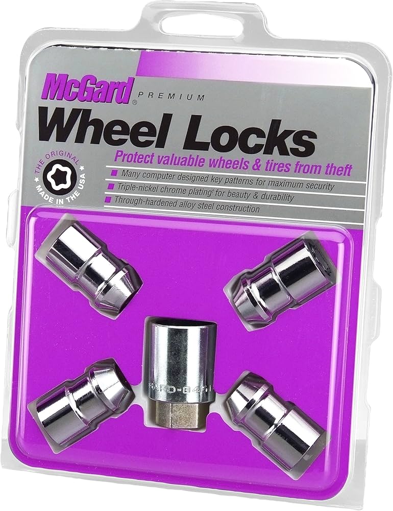 Amazon.com: MCGARD 24130 Chrome Cone Seat Wheel Locks (1/2